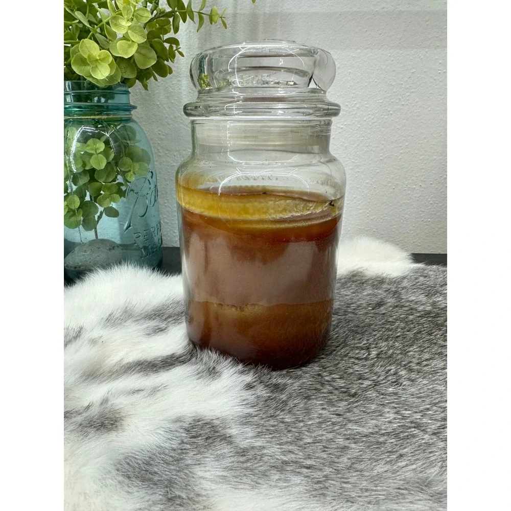 Yankee Candle‎ Baking kitchen 22 oz glass jar container sweet holiday partial